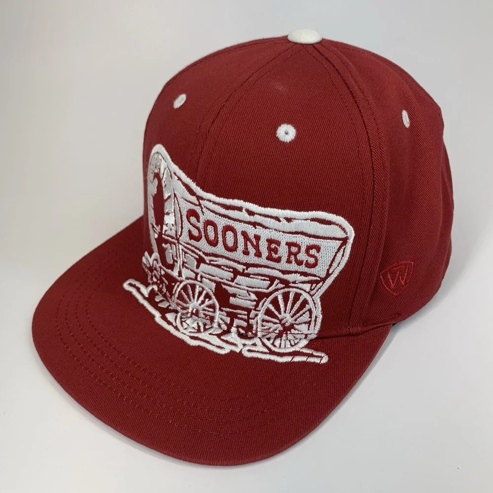 Oklahoma Sooners OU Schooner Hat YOUTH Adjustable Snapback Baseball Cap TOW
